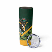 Custom Rugby South Africa Skinny Tumbler Baby Boks Go Champions