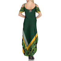Custom Rugby South Africa Summer Maxi Dress Baby Boks Go Champions