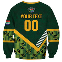 Custom Rugby South Africa Sweatshirt Baby Boks Go Champions