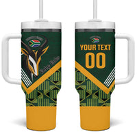 Custom Rugby South Africa Tumbler With Handle Baby Boks Go Champions