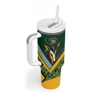 Custom Rugby South Africa Tumbler With Handle Baby Boks Go Champions