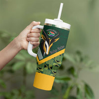 Custom Rugby South Africa Tumbler With Handle Baby Boks Go Champions
