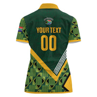 Custom Rugby South Africa Women Polo Shirt Baby Boks Go Champions