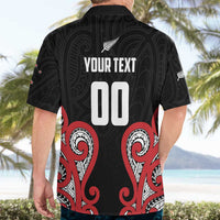 Custom Rugby New Zealand Hawaiian Shirt Baby Black Go Champions
