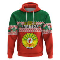 Personalised Madagascar Hoodie Madagasikara Seal Baobab African Pattern - Wonder Print Shop