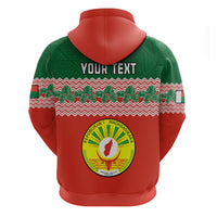 Personalised Madagascar Hoodie Madagasikara Seal Baobab African Pattern - Wonder Print Shop