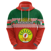 Personalised Madagascar Hoodie Madagasikara Seal Baobab African Pattern - Wonder Print Shop
