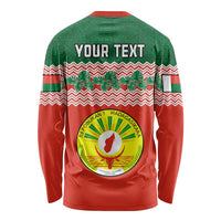 Personalised Madagascar Long Sleeve Shirt Madagasikara Seal Baobab African Pattern LT01