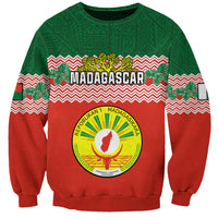 Personalised Madagascar Sweatshirt Madagasikara Seal Baobab African Pattern - Wonder Print Shop