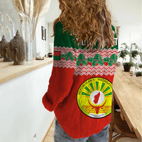 Personalised Madagascar Women Casual Shirt Madagasikara Seal Baobab African Pattern - Wonder Print Shop