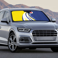 Boneiru Flag Stylized Auto Sun Shade