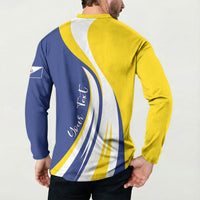 Personalized Boneiru Flag Stylized Button Sweatshirt