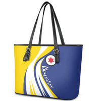 Boneiru Flag Stylized Leather Tote Bag