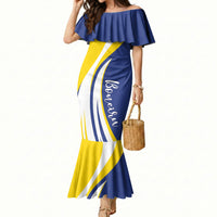 Personalized Boneiru Flag Stylized Mermaid Dress