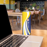 Personalized Boneiru Flag Stylized Skinny Tumbler