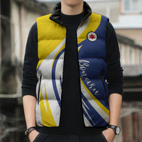 Personalized Boneiru Flag Stylized Sleeveless Puffer Jacket