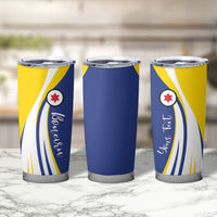 Personalized Boneiru Flag Stylized Tumbler Cup