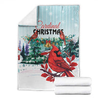 Cardinal Christmas Blanket Snowflake Xmas Tree LT01