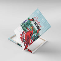 Cardinal Christmas Canvas Wall Art Snowflake Xmas Tree - Wonder Print Shop