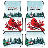 Cardinal Christmas Car Mats Snowflake Xmas Tree - Wonder Print Shop