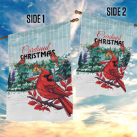 Cardinal Christmas Garden Flag Snowflake Xmas Tree - Wonder Print Shop