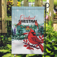 Cardinal Christmas Garden Flag Snowflake Xmas Tree - Wonder Print Shop