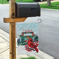 Cardinal Christmas Garden Flag Snowflake Xmas Tree - Wonder Print Shop