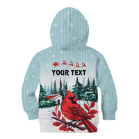 Personalised Cardinal Christmas Kid Hoodie Snowflake Xmas Tree - Wonder Print Shop