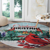 Cardinal Christmas Round Carpet Snowflake Xmas Tree LT01