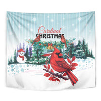 Cardinal Christmas Tapestry Snowflake Xmas Tree - Wonder Print Shop