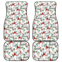 Cardinal Christmas White Car Mats Xmas Pattern - Wonder Print Shop