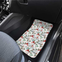 Cardinal Christmas White Car Mats Xmas Pattern - Wonder Print Shop