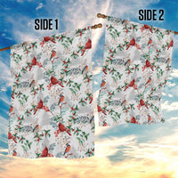 Cardinal Christmas White Garden Flag Xmas Pattern - Wonder Print Shop