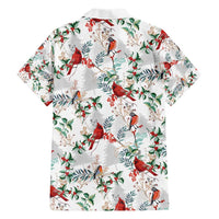 Cardinal Christmas White Hawaiian Shirt Xmas Pattern - Wonder Print Shop