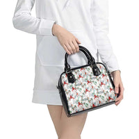 Cardical Christmas White Shoulder Handbag Xmas Pattern