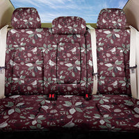 Cardinal Christmas Wine Red Back Car Seat Cover Xmas Pattern - Wonder Print Shop