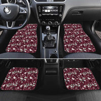 Cardinal Christmas Wine Red Car Mats Xmas Pattern - Wonder Print Shop