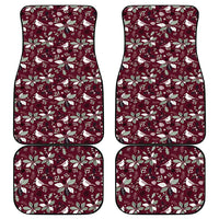 Cardinal Christmas Wine Red Car Mats Xmas Pattern - Wonder Print Shop