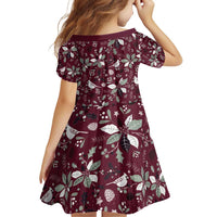 Cardinal Christmas Wine Red Family Matching Off Shoulder Short Dress and Hawaiian Shirt Xmas Pattern - Wonder Print Shop