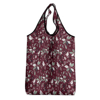 Cardinal Christmas Wine Red Grocery Bag Xmas Pattern