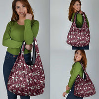 Cardinal Christmas Wine Red Grocery Bag Xmas Pattern
