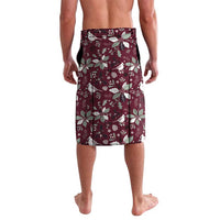 Cardinal Christmas Wine Red Lavalava Xmas Pattern - Wonder Print Shop