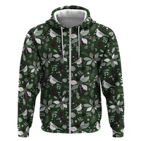 Cardinal Christmas Green Hoodie Xmas Pattern - Wonder Print Shop