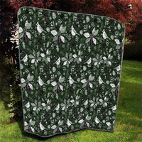 Cardinal Christmas Green Quilt Xmas Pattern - Wonder Print Shop
