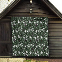 Cardinal Christmas Green Quilt Xmas Pattern - Wonder Print Shop