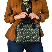 Cardical Christmas Green Shoulder Handbag Xmas Pattern