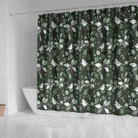 Cardical Christmas Green Shower Curtain Xmas Pattern