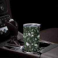 Cardinal Christmas Green Tumbler Cup Xmas Pattern - Wonder Print Shop
