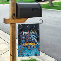 Bahamas Junkanoo Garden Flag Bahamian Mask Blue Marlin - Wonder Print Shop