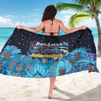 Bahamas Junkanoo Sarong Bahamian Mask Blue Marlin - Wonder Print Shop